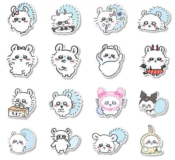 Japanese Cartoon ChiiKawa | Momonga Sticker Set - 54 Pieces Phone iPad Schedule Notebook