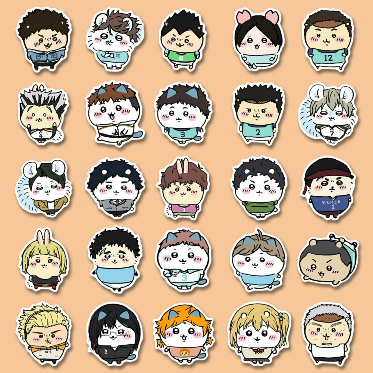 Japanese Cartoon ChiiKawa | Sporty Anime Sticker Set - 93 Pieces Phone iPad Schedule Notebook