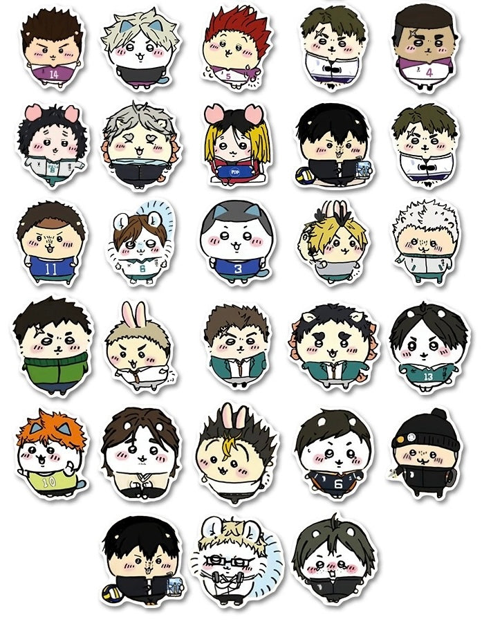 Japanese Cartoon ChiiKawa | Sporty Anime Sticker Set - 93 Pieces Phone iPad Schedule Notebook