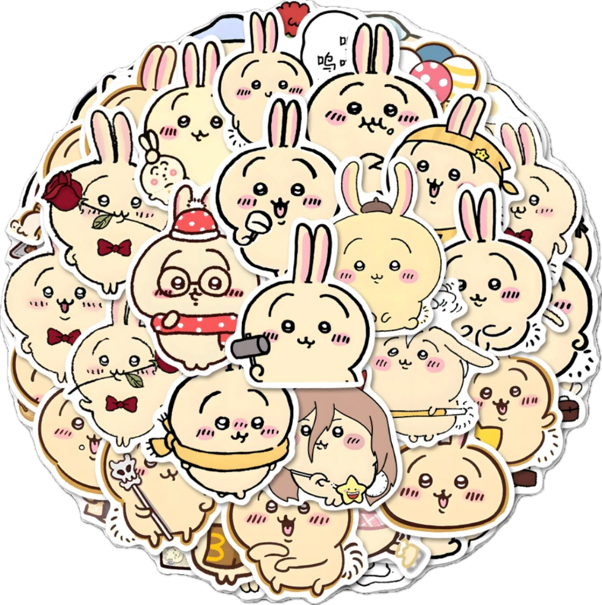 Japanese Cartoon ChiiKawa | Lovely Usagi Sticker Set - 97 Pieces Phone iPad Schedule Notebook