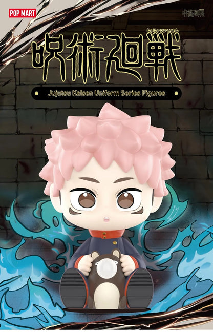 POP MART X Jujutsu Kaisen Uniform Series | Yuji Megumi Nobara Satoru Maki Toge Panda Kento Aoi Mai Kasumi Utahime Ryomen Kawaii Plastic Mini Figure Mystery Blind Box - Cute Kawaii Item - KawaiiGiftLand