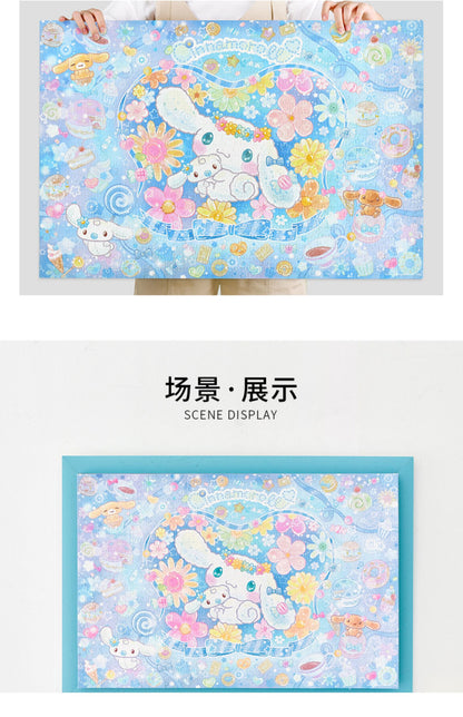 Momicafe 1000pcs Jigsaw Puzzle - Sanrio Cinnamoroll Sweet Party | Kawaii Cute Creative Gift