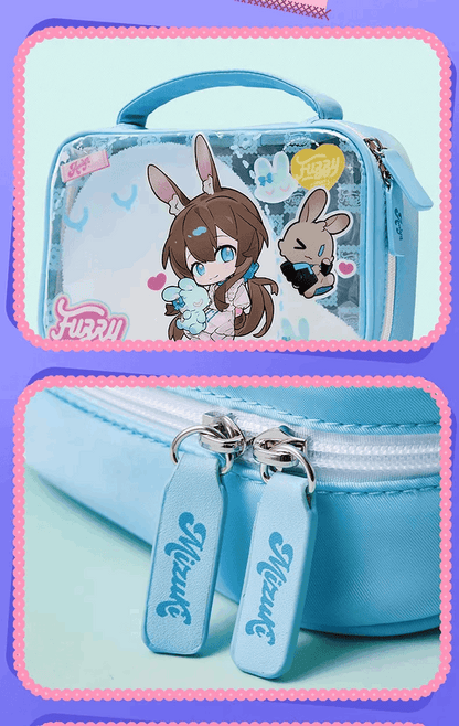 Miniso X Arknights Fuzzy Dream Party | Amiya Exusiai Eyjafjalla Mizuki Yu Small Travel storage bag - Cute Kawaii Item decoration