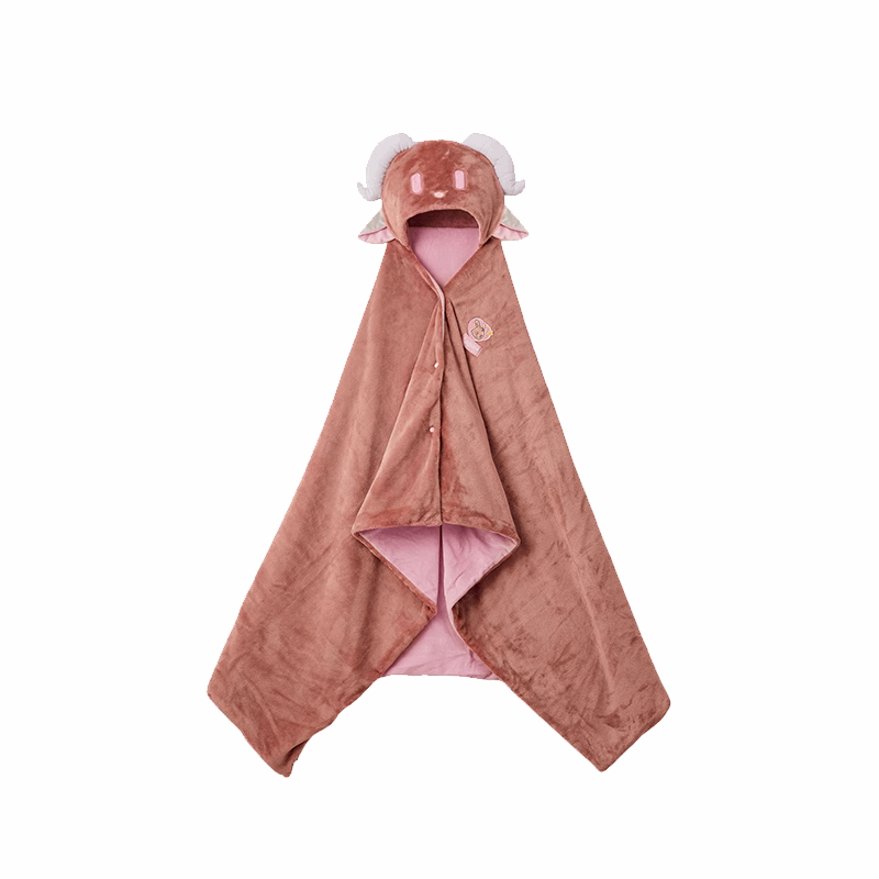 Miniso X Arknights Fuzzy Dream Party | Amiya Exusiai Eyjafjalla Mizuki Yu Cute Plush Doll Hooded Blanket - Cute Kawaii Item decoration