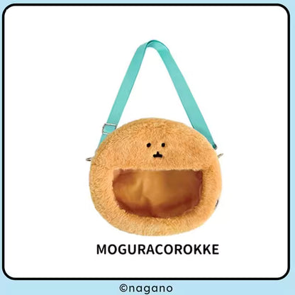 Joker Bear X Miniso | Joker Bear Pug Moguracorokke Plush Doll Clear Cross Body Bag - Kawaii items Room Decoration