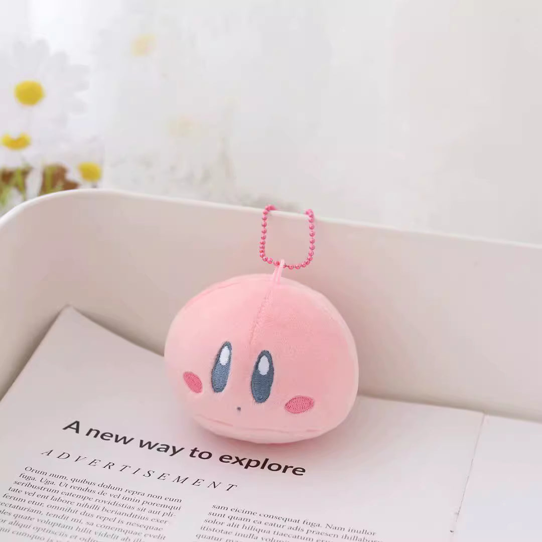 Japanese Cartoon Kirby | Kirby and Waddle Dee Plush Doll Cushion and Keychain - Kawaii items Room Decoration doll
