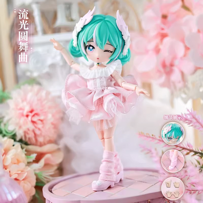 Miku Musical Prelude Series | Miku in Different Music Style Costume Ball Jointed Doll Mystery Box - Japan Virtual Singer Cute Kawaii Mini Doll Mystery Blind Box