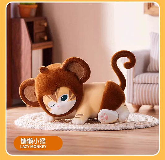 Miniso X Mofusand | Mofusand Cat Animal Party Cute Plastic Doll Mini Figure Mystery Box - Kawaii items Room Decoration Doll Blind Box