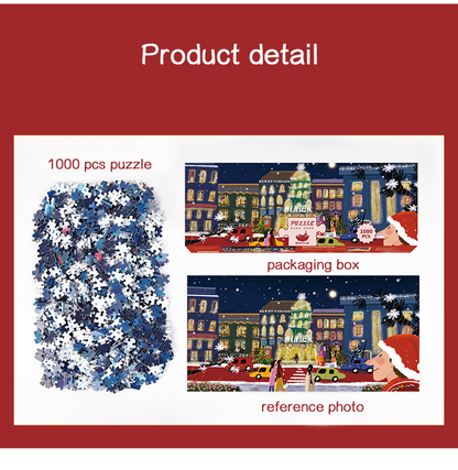 Momicafe 1000pcs Jigsaw Puzzle - Christmas Eva | Kawaii Cute Creative Gift
