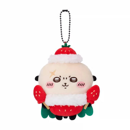 Japan ChiiKawa Fruit Series | ChiiKawa Hachiware Usagi Momonga Kurimanju Rakko Shisa Wearing Fruit Costume Cute Plush Doll Keychain - Kawaii items Room Decoration Doll