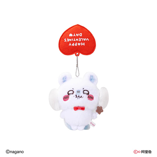 ChiiKawa X WaDoll Valentine's Day Series | ChiiKawa Hachiware Usagi Momonga Kurimanju Rakko Eating Chocolate Cute Plush Doll Keychain - Kawaii Items Room Decoration Doll