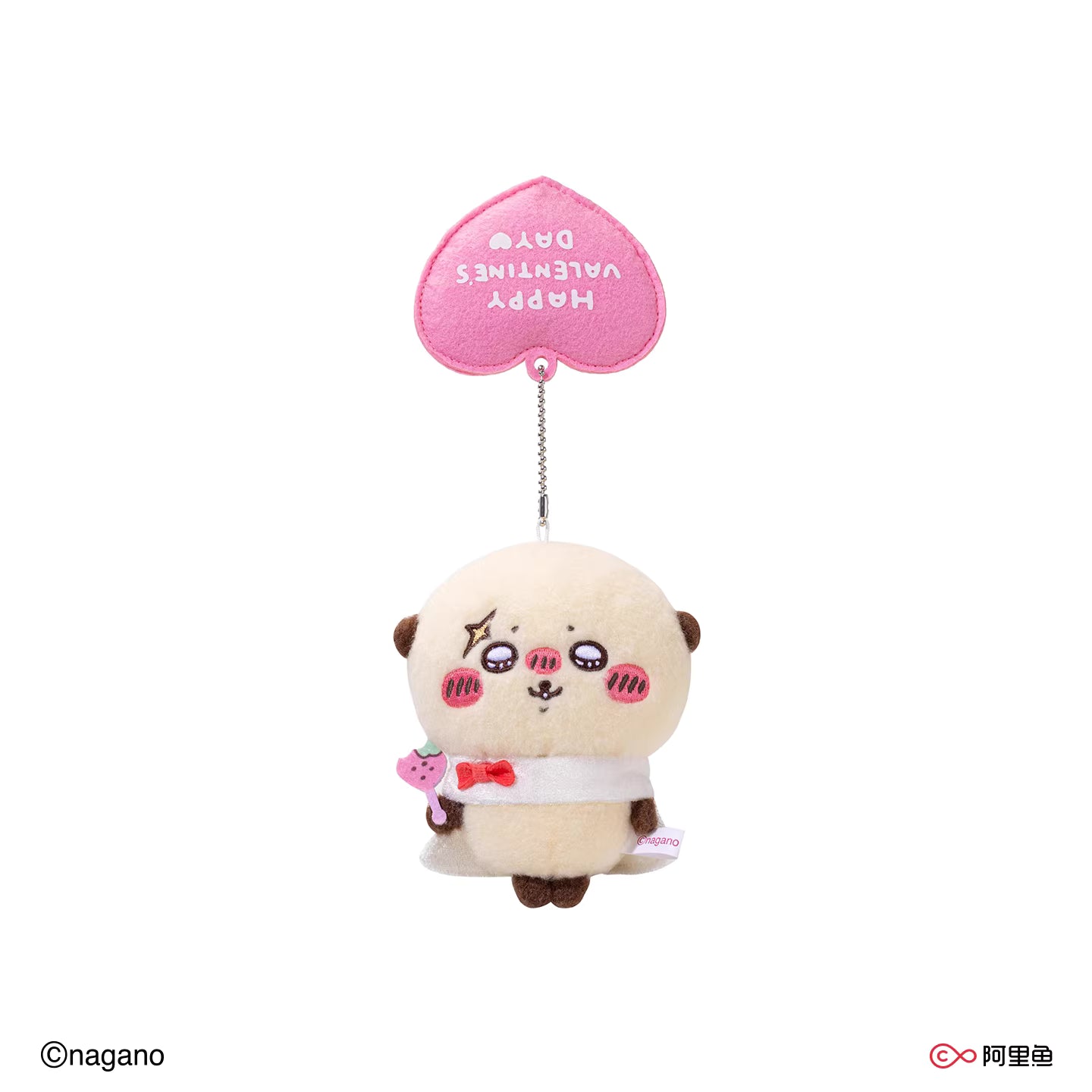 ChiiKawa X WaDoll Valentine's Day Series | ChiiKawa Hachiware Usagi Momonga Kurimanju Rakko Eating Chocolate Cute Plush Doll Keychain - Kawaii Items Room Decoration Doll