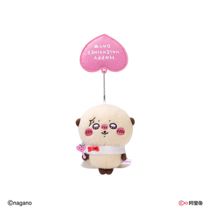 ChiiKawa X WaDoll Valentine's Day Series | ChiiKawa Hachiware Usagi Momonga Kurimanju Rakko Eating Chocolate Cute Plush Doll Keychain - Kawaii Items Room Decoration Doll