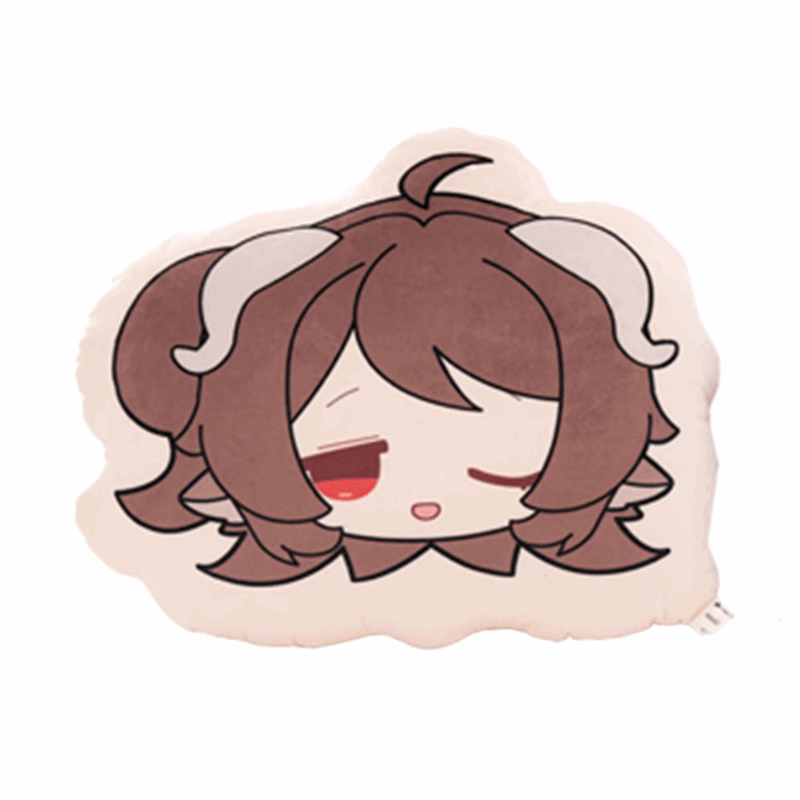 Miniso X Arknights Fuzzy Dream Party | Amiya Exusiai Eyjafjalla Mizuki Yu Face Icon Cute Plush Cushion - Cute Kawaii Item decoration