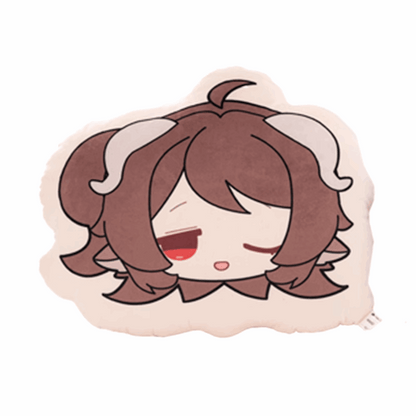 Miniso X Arknights Fuzzy Dream Party | Amiya Exusiai Eyjafjalla Mizuki Yu Face Icon Cute Plush Cushion - Cute Kawaii Item decoration