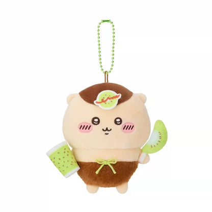 Japan ChiiKawa Fruit Series | ChiiKawa Hachiware Usagi Momonga Kurimanju Rakko Shisa Wearing Fruit Costume Cute Plush Doll Keychain - Kawaii items Room Decoration Doll