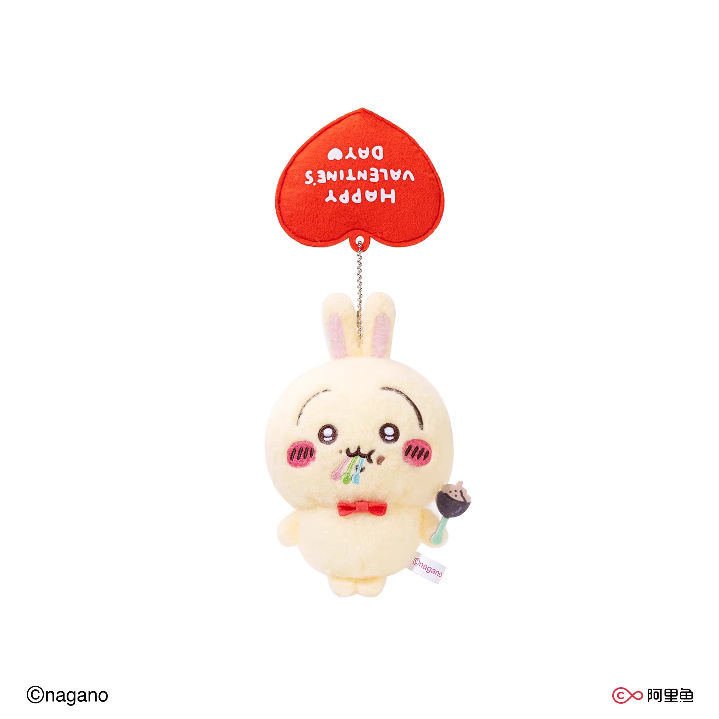 ChiiKawa X WaDoll Valentine's Day Series | ChiiKawa Hachiware Usagi Momonga Kurimanju Rakko Eating Chocolate Cute Plush Doll Keychain - Kawaii Items Room Decoration Doll