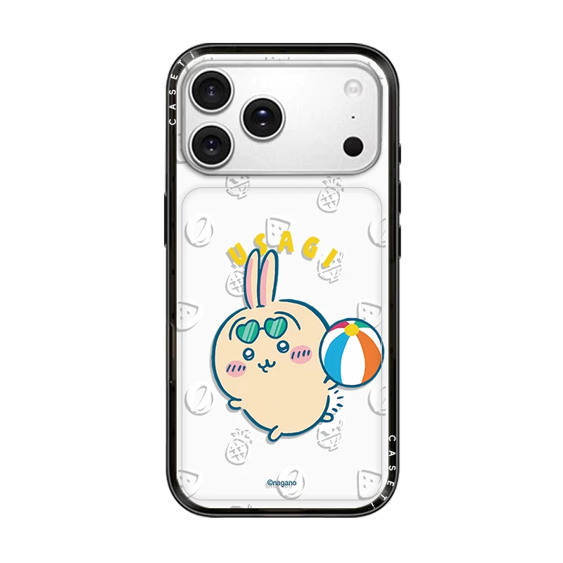 Japanese Cartoon ChiiKawa Clear with Transparent Black Frame New Version Case | Summer Time Party 12 Styles - iPhone Case 13 14 15 16 17 Pro Promax