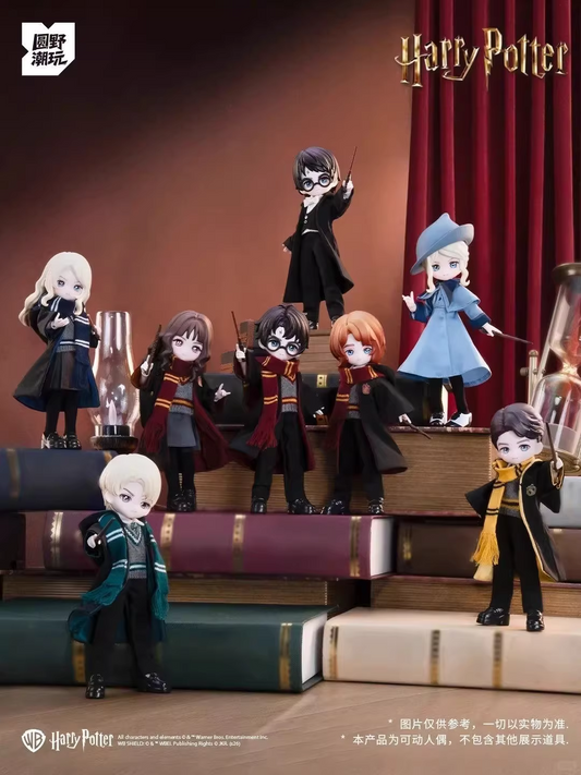 Harry Magical School Wizard Witch Push Doll | Harry and His Friends Magical School Characters 1:12 scale Ball Jointed Doll Mystery Box - Cute Kawaii Mini Doll Can Change Outfits Mystery Blind Box