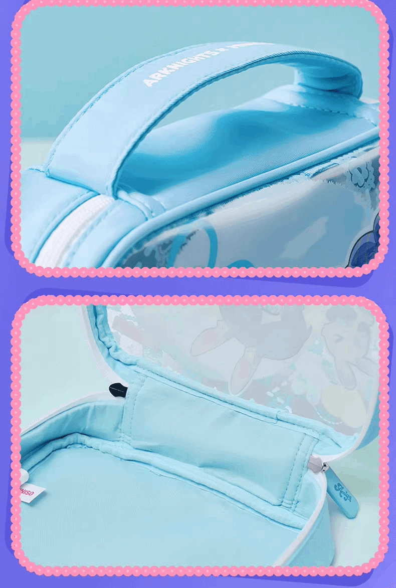 Miniso X Arknights Fuzzy Dream Party | Amiya Exusiai Eyjafjalla Mizuki Yu Small Travel storage bag - Cute Kawaii Item decoration