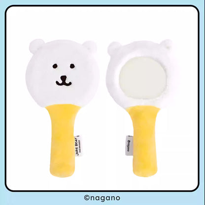 Joker Bear X Miniso | Joker Bear Pug Moguracorokke Plush Doll Hand Mirror - Kawaii items Room Decoration