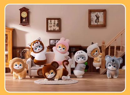 Miniso X Mofusand | Mofusand Cat Animal Party Cute Plastic Doll Mini Figure Mystery Box - Kawaii items Room Decoration Doll Blind Box