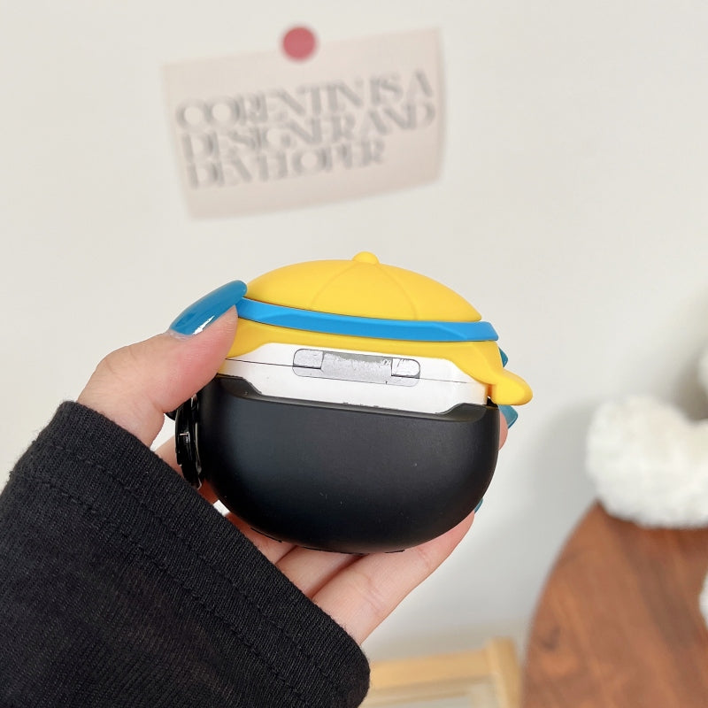 Japanese Cartoon Cute Black Penguin | Penguin with Hat & Sunglass - AirPods AirPodsPro AirPods3 AirPods4 Case KawaiiGiftLand