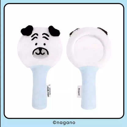 Joker Bear X Miniso | Joker Bear Pug Moguracorokke Plush Doll Hand Mirror - Kawaii items Room Decoration