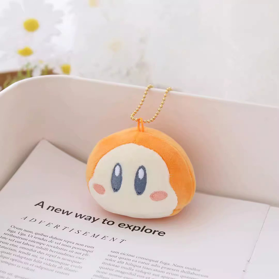 Japanese Cartoon Kirby | Kirby and Waddle Dee Plush Doll Cushion and Keychain - Kawaii items Room Decoration doll