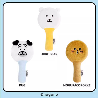 Joker Bear X Miniso | Joker Bear Pug Moguracorokke Plush Doll Hand Mirror - Kawaii items Room Decoration