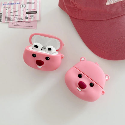Korea Cartoon Cute Loopy | Smiling Loopy  -  AirPods AirPodsPro AirPods3 Case KawaiiGiftLand