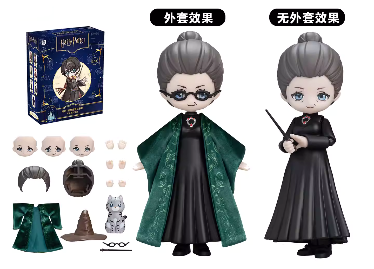 Harry Magical School Wizard Witch Push Doll | Magical School Characters 1:12 scale Ball Jointed Doll Mystery Box - Cute Kawaii Mini Doll Can Change Outfits Mystery Blind Box