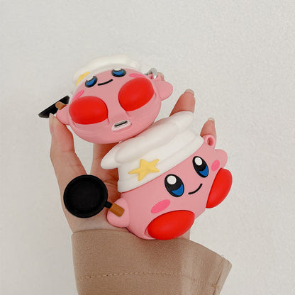 Japanese Cartoon Kirby Adventure | Cosplay Part 1 Chef Buger Shark Hangyodon Jigglypuff - AirPods AirPodsPro AirPods3 AirPods4 Case KawaiiGiftLand