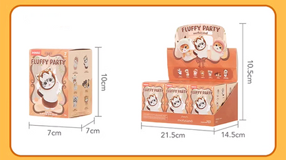 Miniso X Mofusand | Mofusand Cat Animal Party Cute Plastic Doll Mini Figure Mystery Box - Kawaii items Room Decoration Doll Blind Box