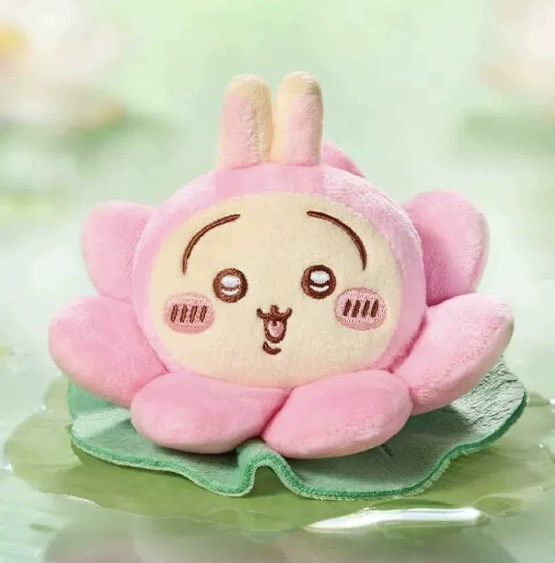 ChiiKawa X Hangzhou Limited Series | ChiiKawa Hachiware Usagi Momonga in Lotus Cute Plush Doll - Kawaii items Room Decoration Doll