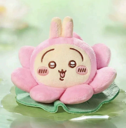 ChiiKawa X Hangzhou Limited Series | ChiiKawa Hachiware Usagi Momonga in Lotus Cute Plush Doll - Kawaii items Room Decoration Doll