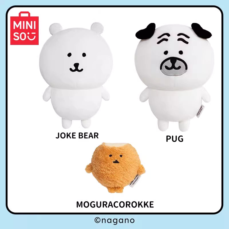 Joker Bear X Miniso | Joker Bear Pug Moguracorokke Plush Doll - Kawaii items Room Decoration Doll