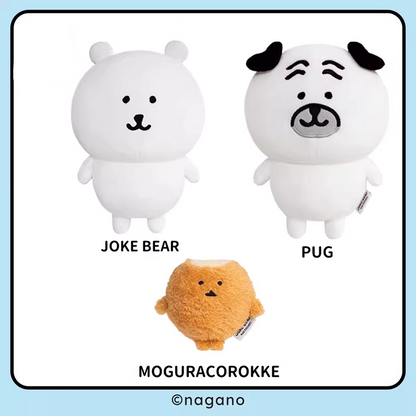 Joker Bear X Miniso | Joker Bear Pug Moguracorokke Plush Doll - Kawaii items Room Decoration Doll