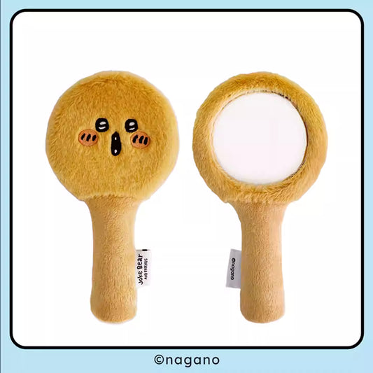 Joker Bear X Miniso | Joker Bear Pug Moguracorokke Plush Doll Hand Mirror - Kawaii items Room Decoration