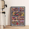 SOULPUZZ 1000 Pieces Puzzle | The Golden Era - Hong Kong City View Drawing Puzzle Difficulty Decompression Couples Trendy Gifts Home Decoration