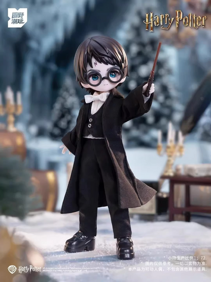 Harry Magical School Wizard Witch Push Doll | Harry and His Friends Magical School Characters 1:12 scale Ball Jointed Doll Mystery Box - Cute Kawaii Mini Doll Can Change Outfits Mystery Blind Box