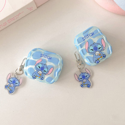 Japanese Cartoon Cute Stitch with Baby Duck | AirPods AirPodsPro AirPods3 AirPods4 Case