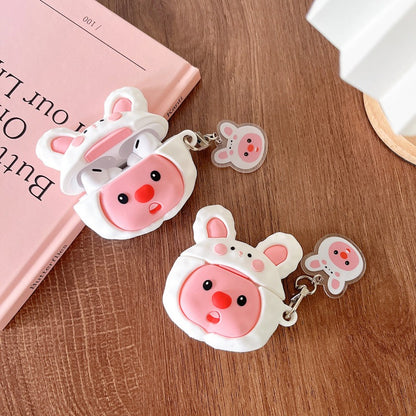Korea Cartoon Cute Loopy | Loopy with Rabbit Hat -  AirPods AirPodsPro AirPods3 AirPods4 Case