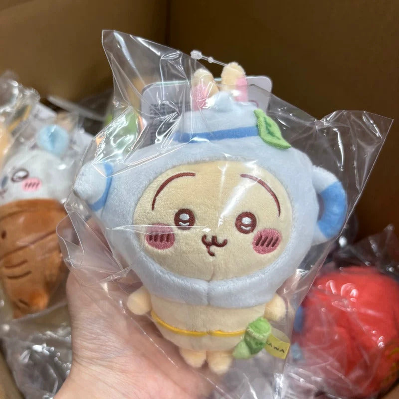 ChiiKawa X Hangzhou Limited Series | ChiiKawa Hachiware Usagi Momonga in Food Costumes Cute Plush Doll Keychain - Kawaii items Room Decoration Doll