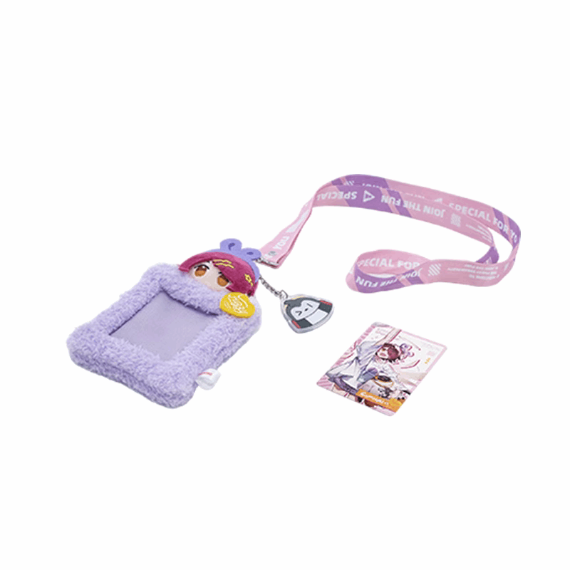 Miniso X Arknights Fuzzy Dream Party | Amiya Exusiai Eyjafjalla Mizuki Yu Cute Plush Icon Card Holder - Cute Kawaii Item decoration