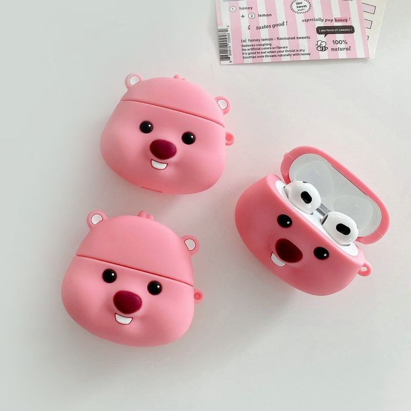 Korea Cartoon Cute Loopy | Smiling Loopy  -  AirPods AirPodsPro AirPods3 Case KawaiiGiftLand