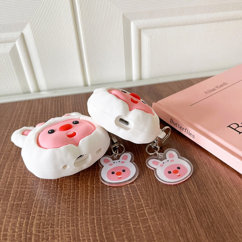 Korea Cartoon Cute Loopy | Loopy with Rabbit Hat -  AirPods AirPodsPro AirPods3 AirPods4 Case KawaiiGiftLand