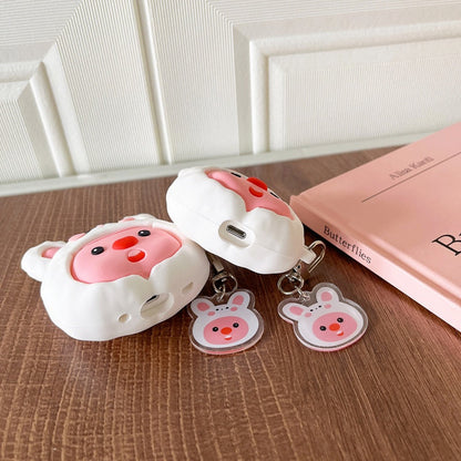 Korea Cartoon Cute Loopy | Loopy with Rabbit Hat -  AirPods AirPodsPro AirPods3 AirPods4 Case KawaiiGiftLand