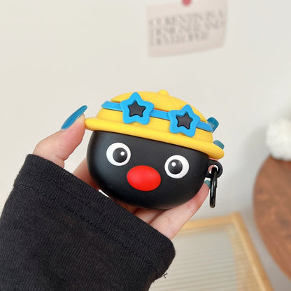 Japanese Cartoon Cute Black Penguin | Penguin with Hat & Sunglass - AirPods AirPodsPro AirPods3 AirPods4 Case KawaiiGiftLand