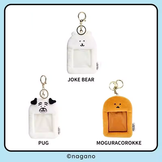 Joker Bear X Miniso | Joker Bear Pug Moguracorokke Plush Doll Card Holder - Kawaii items Room Decoration Doll